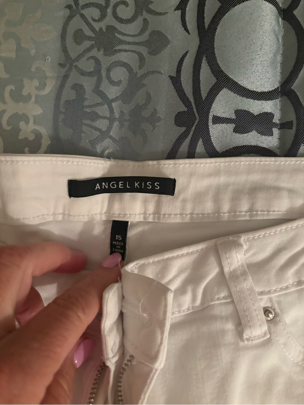 Angel Kiss Bright White Denim Pants